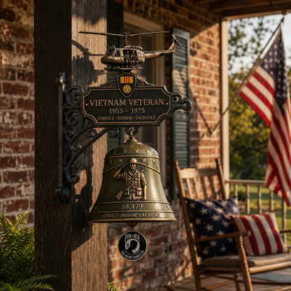 🔔 Last Day Promo: 50% OFF -Vietnam Veteran Tribute Wall Bell