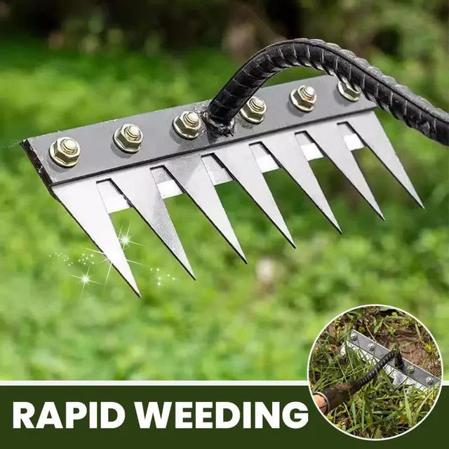 Detachable carbon steel blade rake