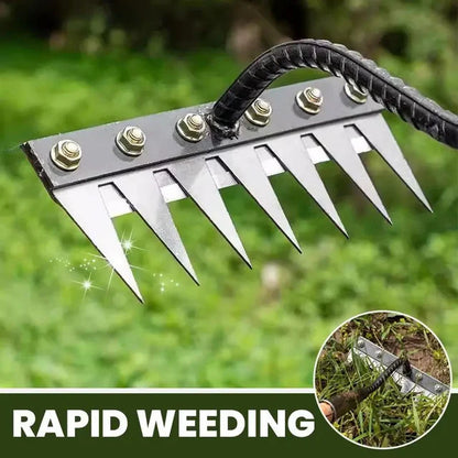 Detachable carbon steel blade rake