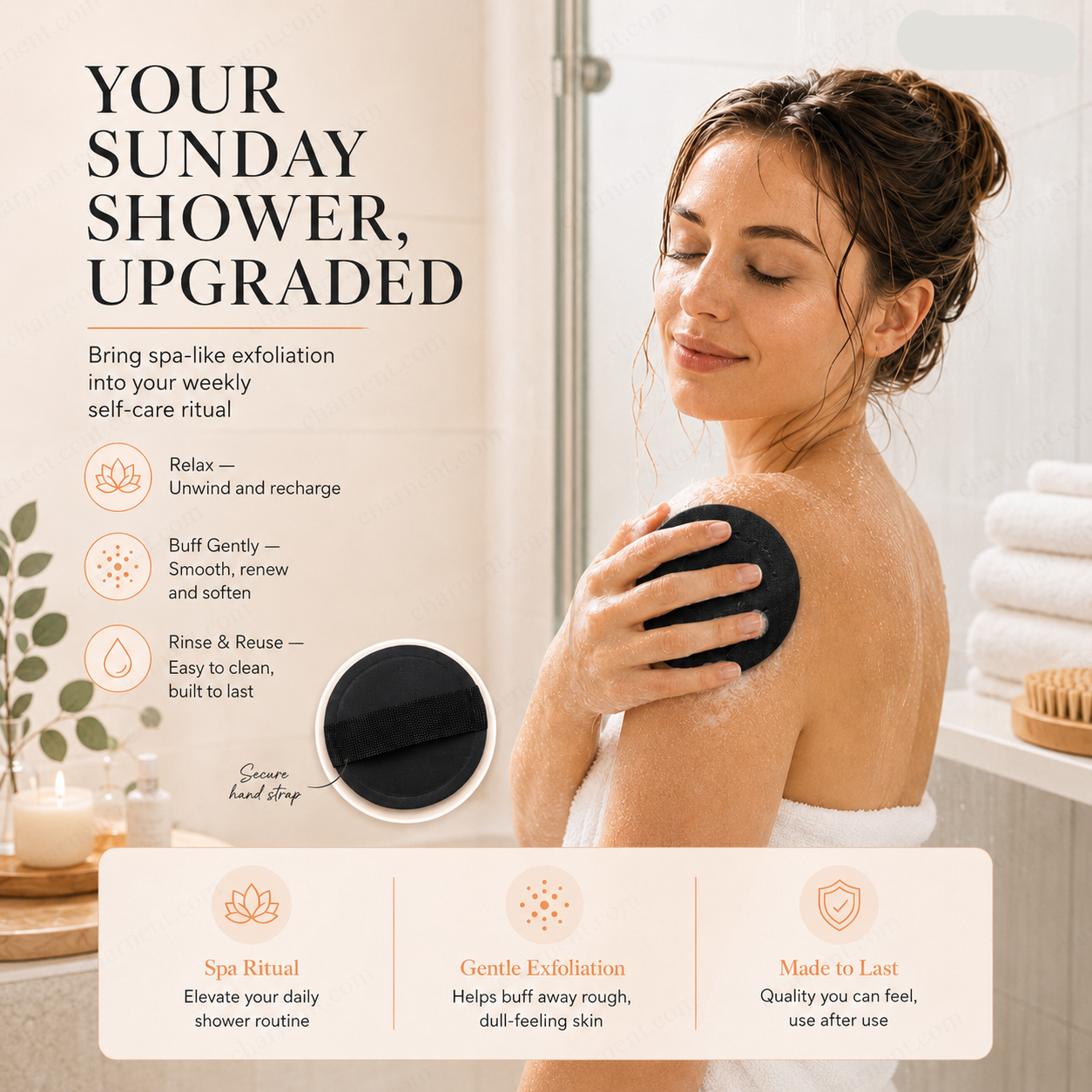 🥳2026 HOT SALE🌸2-Pack Scrub Bath Pads – Gently exfoliate, unclog pores, reveal brighter skin. Durable rubber, easy to rinse. A little scrub goes a long way! ✨🛀