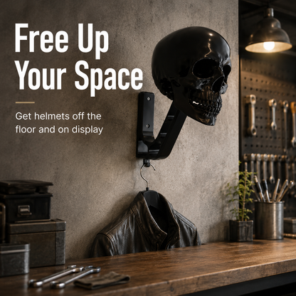 🔥Black Knight Skull Helmet Stand