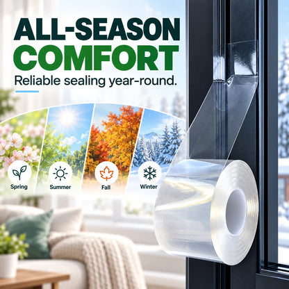 Clear Weather Sealing Tape – Waterproof Window & Door Gap Seal