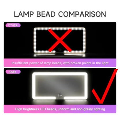 💡 LED Lighted Car Visor Mirror | Dimmable Auto Makeup Mirror