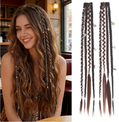 ✨ Festival Boho Braided Hair Extensions | 3 Ways to Style Your Dreadlock Hair