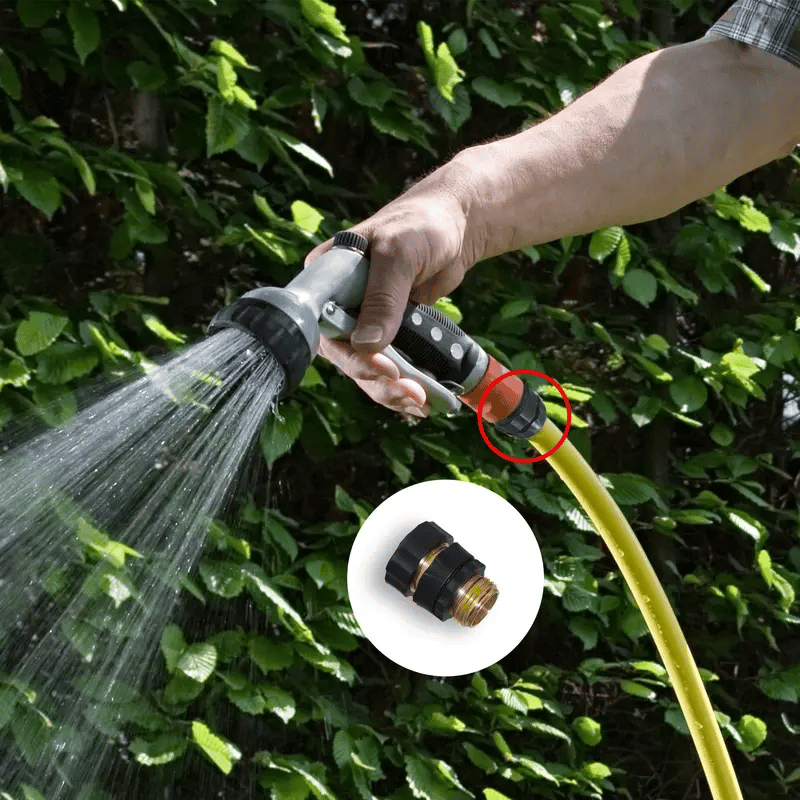 ✨LAST DAY 49% OFF - 🛠️3/4' Aluminum Alloy Garden Hose Quick Connector — Heavy-Duty Leak-Proof Quick Connect Fittings