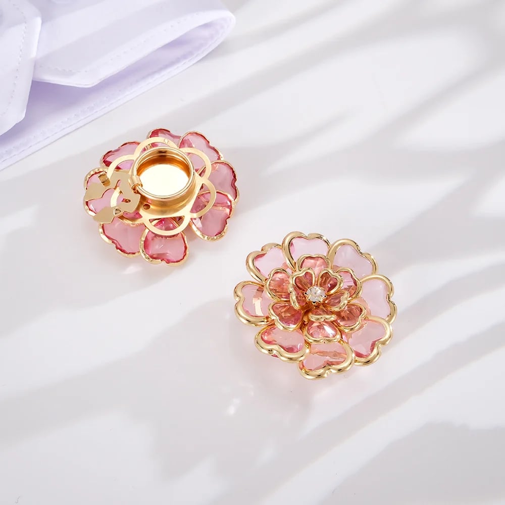 Flower Button Covers – Instant No-Sew Shirt & Blouse Upgrade