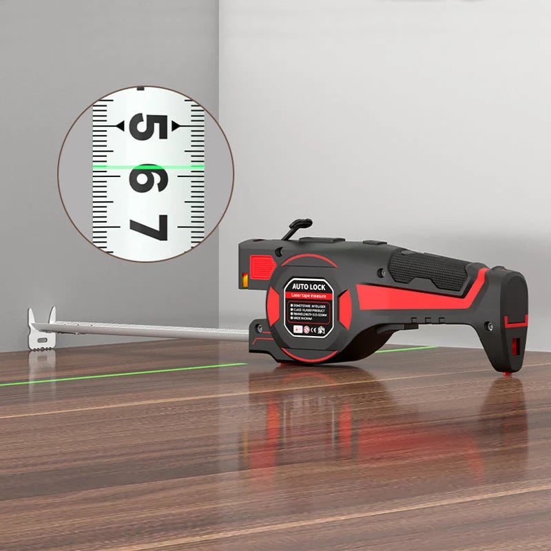 ⏰2-in-1 Tape Measure with Laser Guide