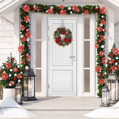 🎄 Metal Over The Door Wreath Hanger | Christmas Snowflake Tree Star Decor Hook🎅
