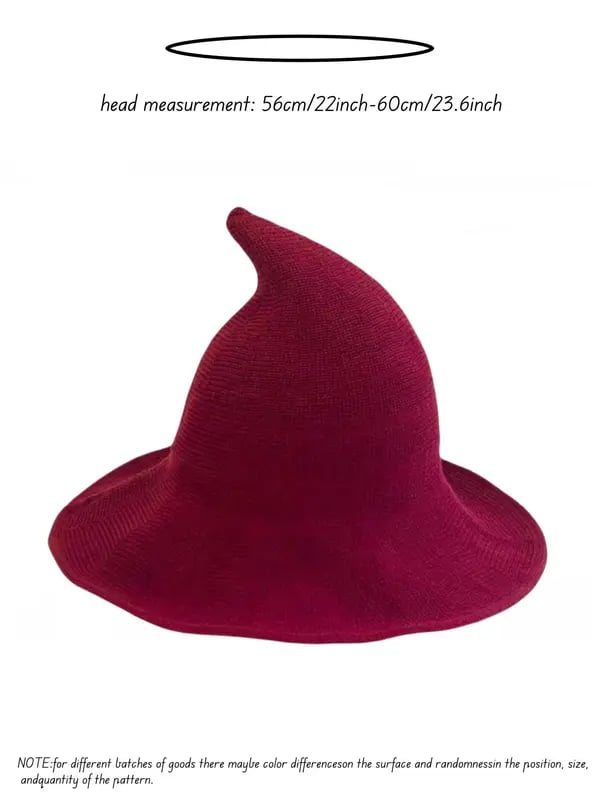 🧙 Knitted Wizard Hat  - ✨ Cozy Halloween Fantasy Costume Accessory