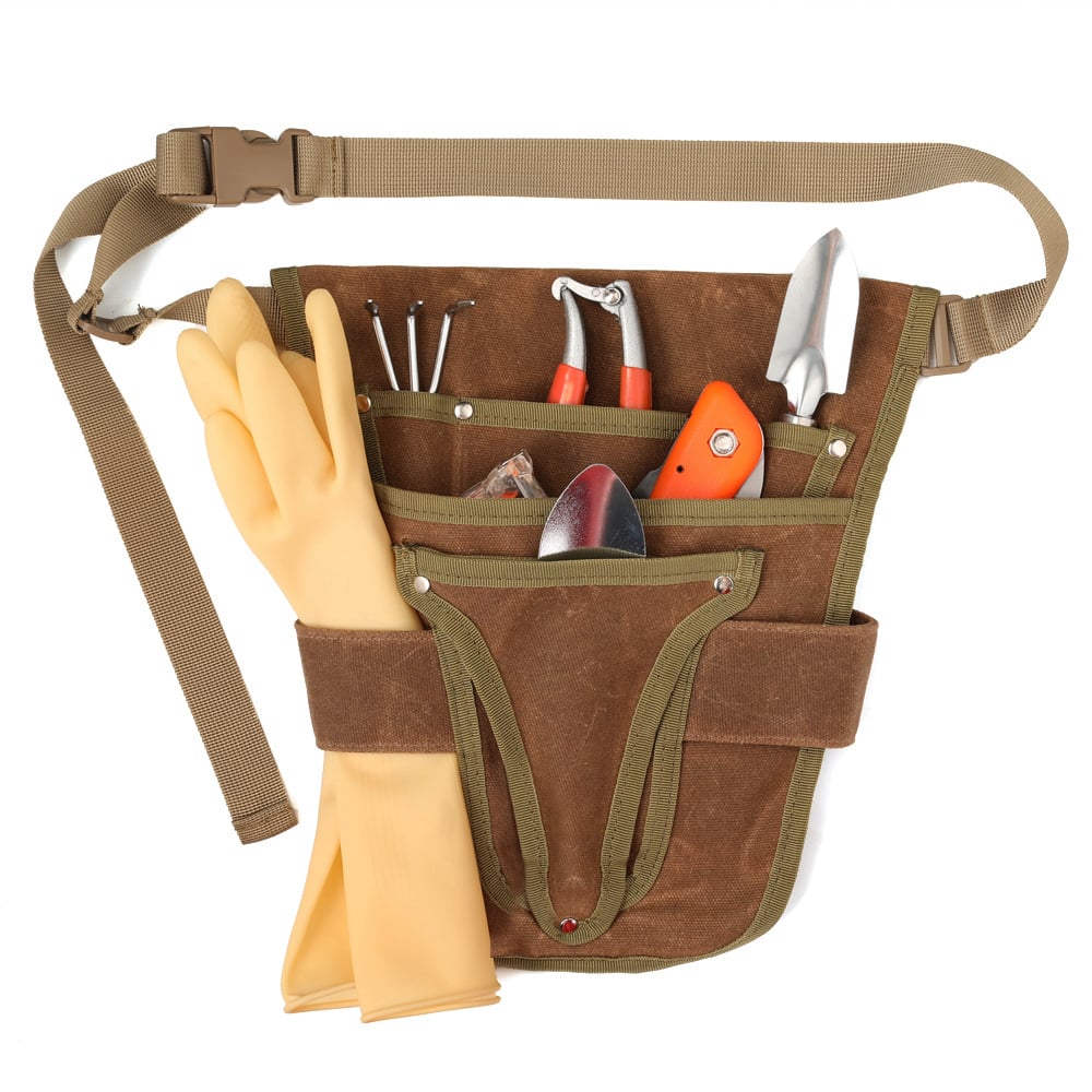 Outdoor gardening tool waist bag hardware storage bag wear-resistant carpenter tool waist bag