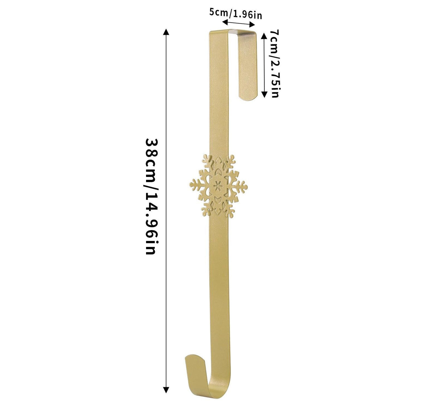 🎄 Metal Over The Door Wreath Hanger | Christmas Snowflake Tree Star Decor Hook🎅
