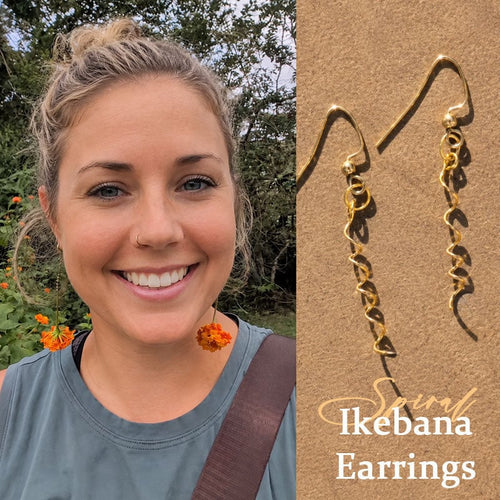 🔥Limited Time 50% Off✨14K Spiral Ikebana Earrings