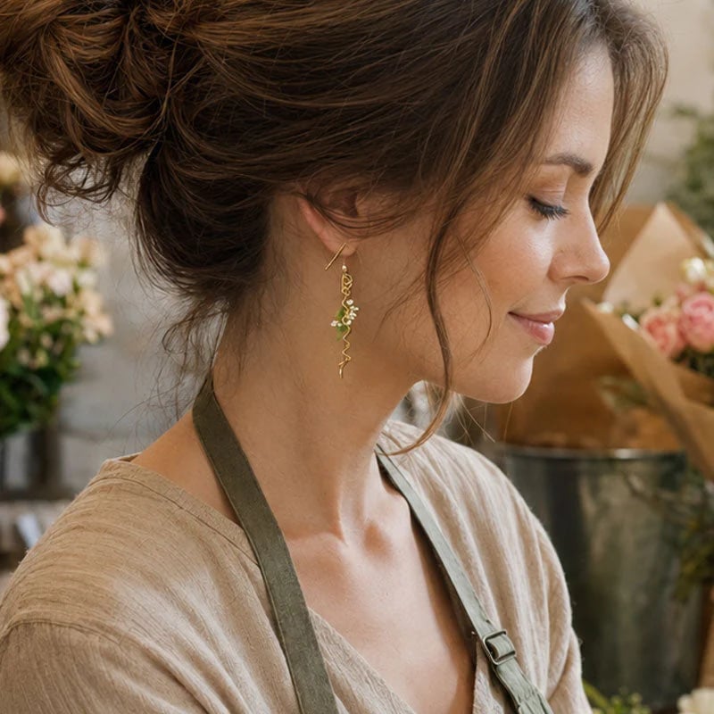 🔥Limited Time 50% Off✨14K Spiral Ikebana Earrings