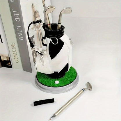 ⛳Bring the Fairway to Your Desk — Golf Pen Holder + 3-Pen Set