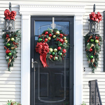 🎄 Metal Over The Door Wreath Hanger | Christmas Snowflake Tree Star Decor Hook🎅