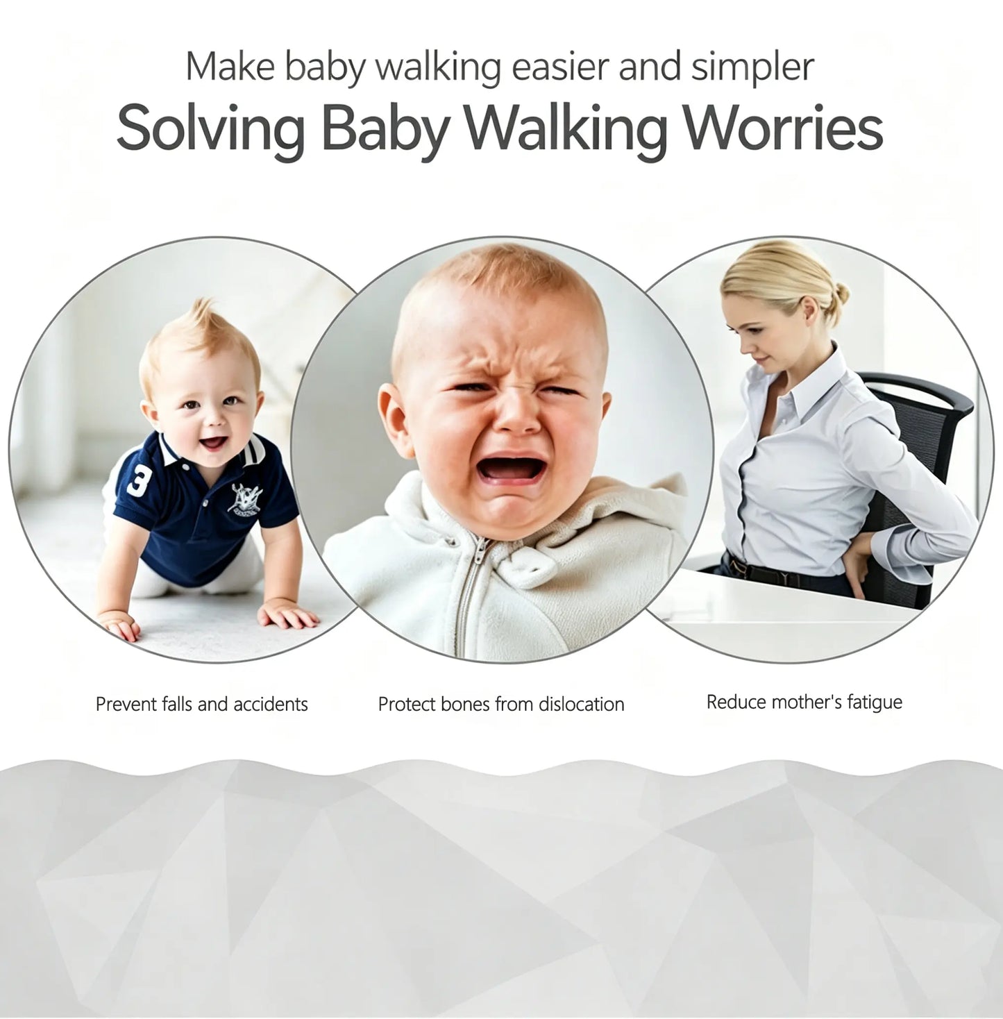 Baby Walking Assistant Safety Harness – Adjustable Toddler Walking Helper & Wings Care Belt