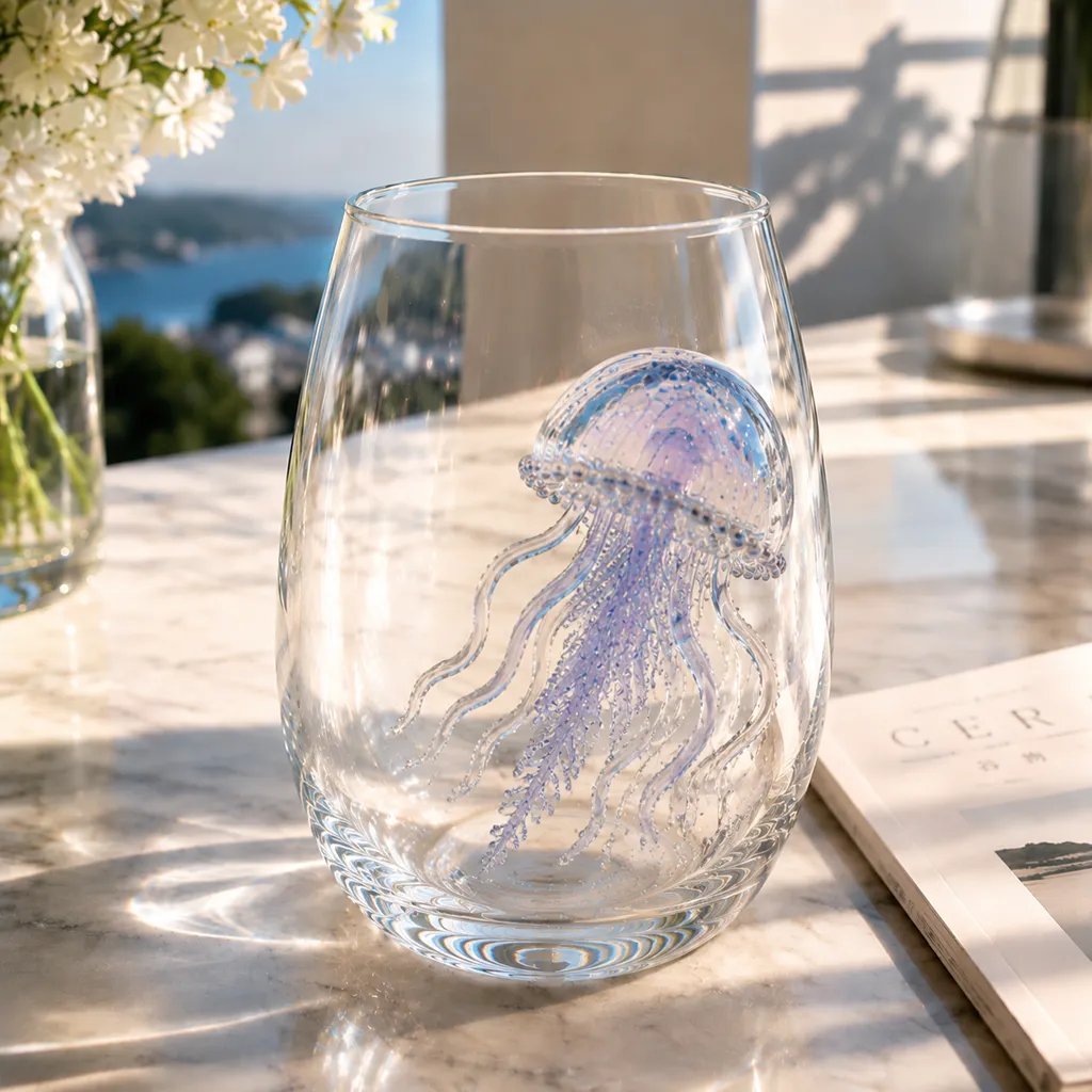 🎁 The Perfect Beach House Gift🌊3D Ocean Animal Artisan Glassware Collection