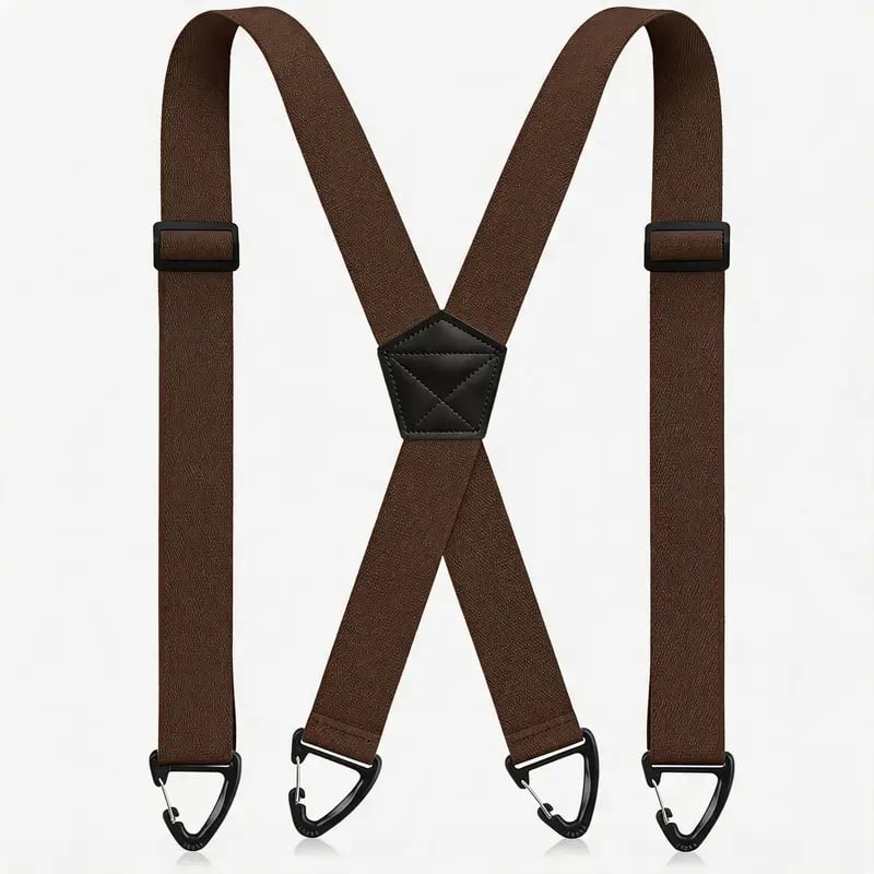 Men's X-Back Suspenders with Hook Clips