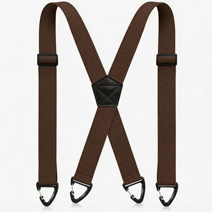 Men's X-Back Suspenders with Hook Clips
