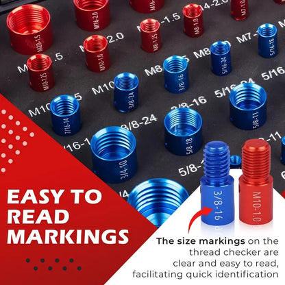 🔥Flash Sale 49% Off✨44Pcs Alloy Nut and Bolt Thread Inspector