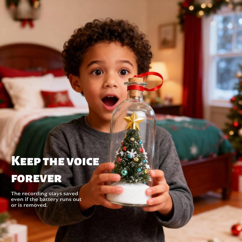 🔥Limited Time 50% Off🎄 8" Recordable Christmas Tree Message In A Bottle