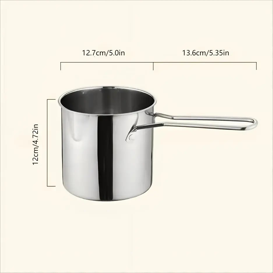 Restaurant-Quality Crispy Frying at Home! Compact Stainless Steel Deep Fryer Pot Set with Basket & Tongs | Oil-Saving, Quick & Easy to Clean for Perfect Family Portions
