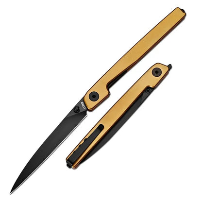 🔥CJRB Lanky 1.36oz Ultra-Light Gentleman's Folder – AR-RPM9 Wharncliffe Blade & Slim Aluminum Design for Elegant Everyday Carry and Outdoor Use.