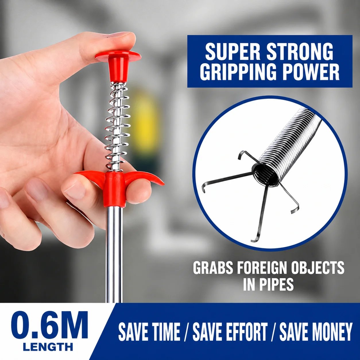 🚿Professional Drain Clog Remover Tool – A Must-Have For Every Home