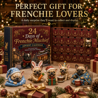 ⏰Christmas Early Bird 50% OFF-🎄🐶 2026 French Bulldog Advent Calendar – 24 Days of Frenchie Mischief