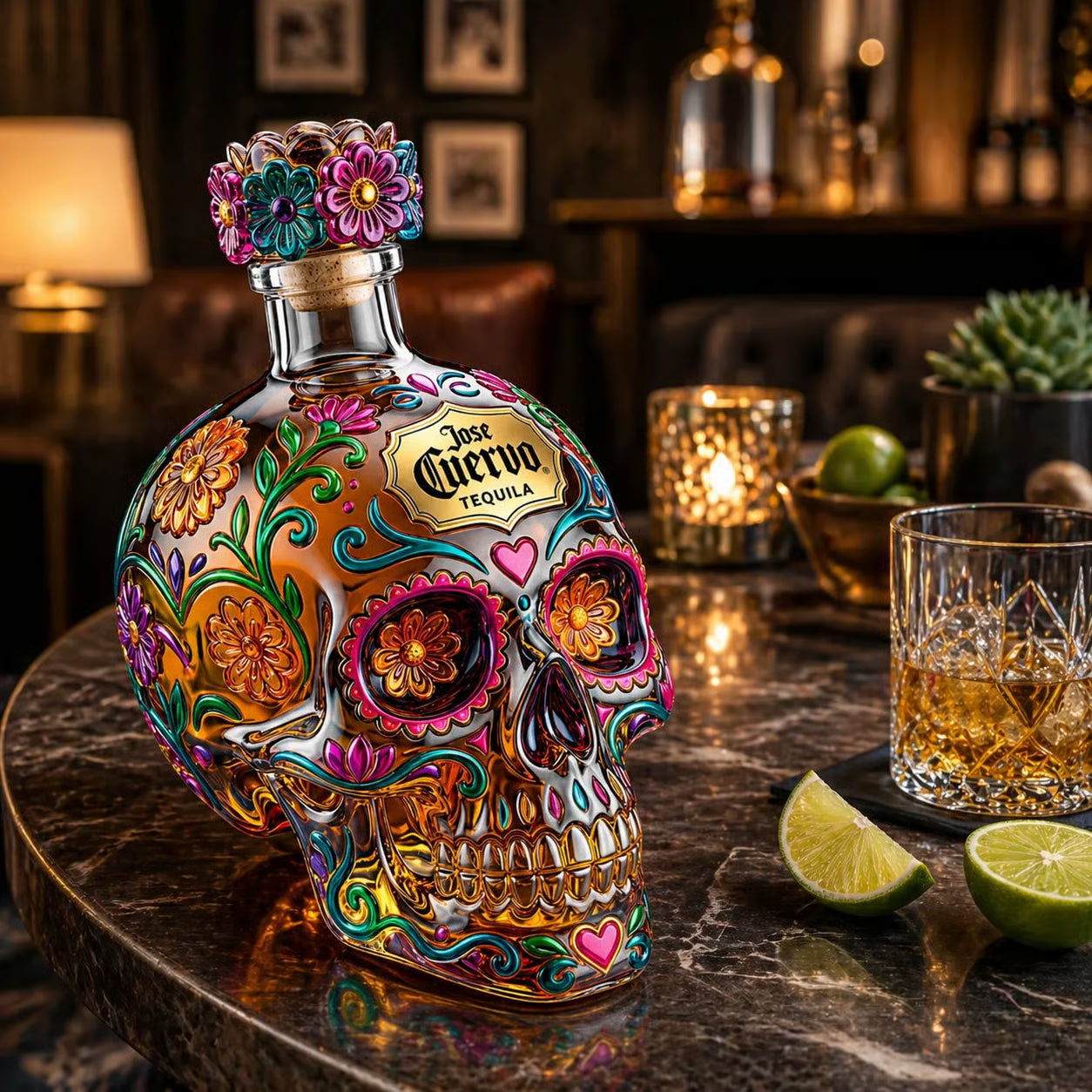 Jose Cuervo Day of the Dead Limited Edition Tequila Bottle