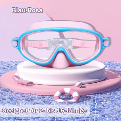 HD Large Frame Kids Swimming Goggles, Waterproof & Anti-Fog