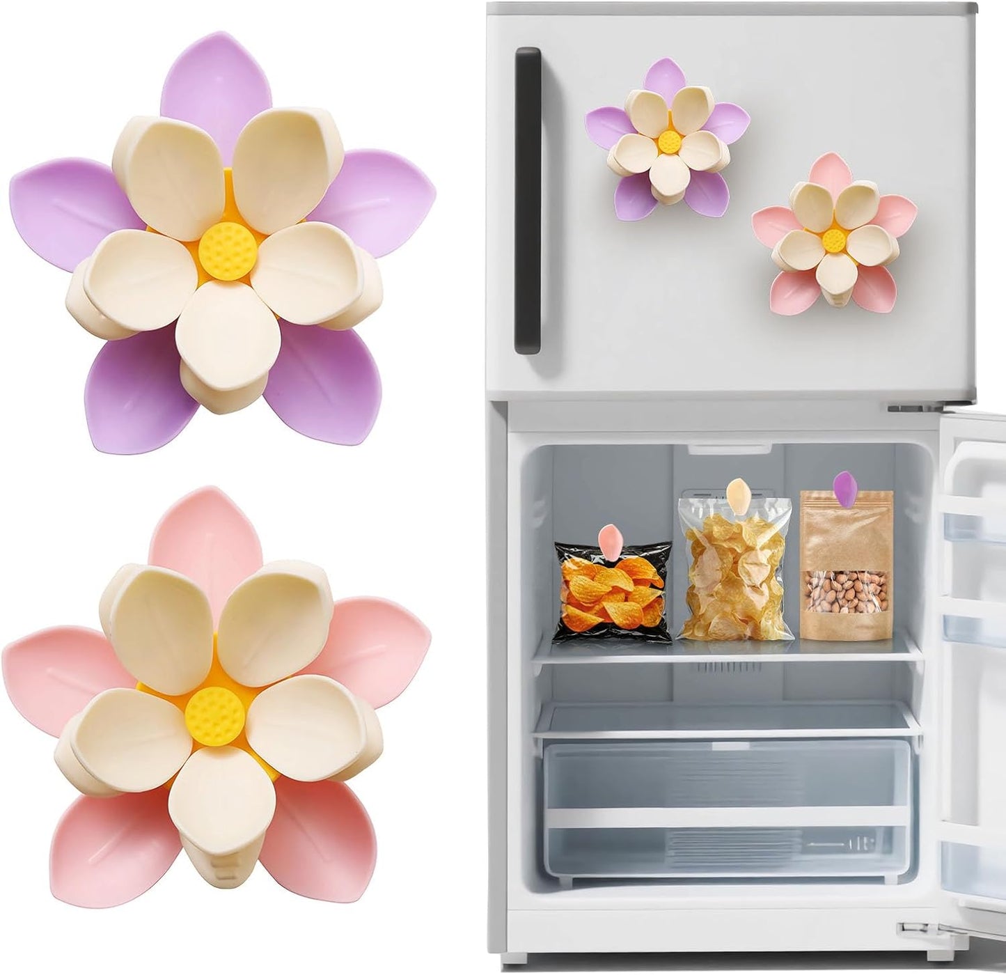🔥Limited Time 50% Off✨2-Pack Cherry Blossom Magnetic Bag Clip Set