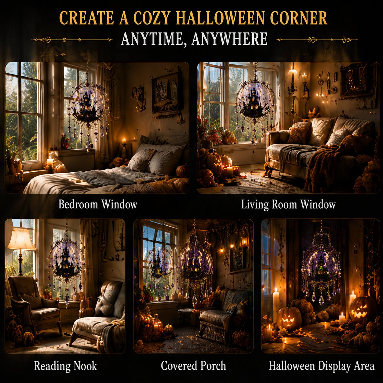 🎁Halloween Special Offer 50% OFF –🏰🎃Halloween Crystal Light Catcher