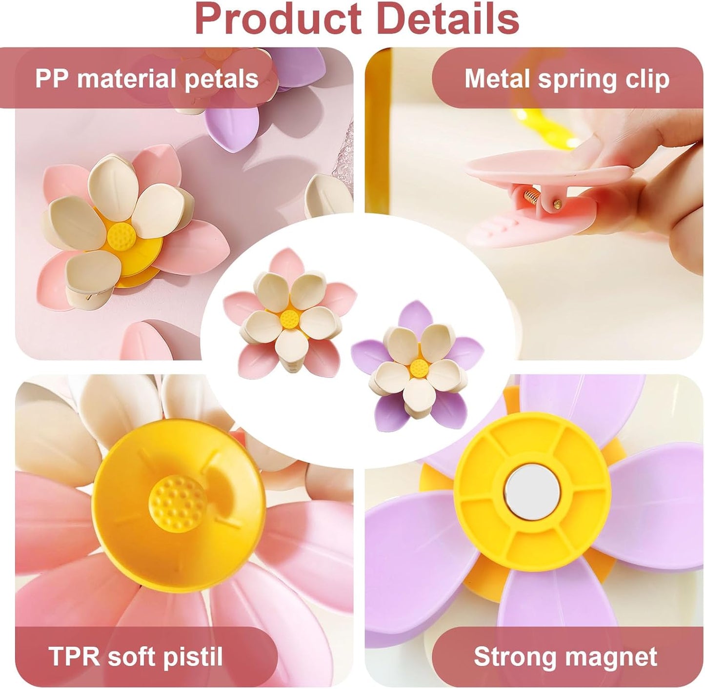 🔥Limited Time 50% Off✨2-Pack Cherry Blossom Magnetic Bag Clip Set