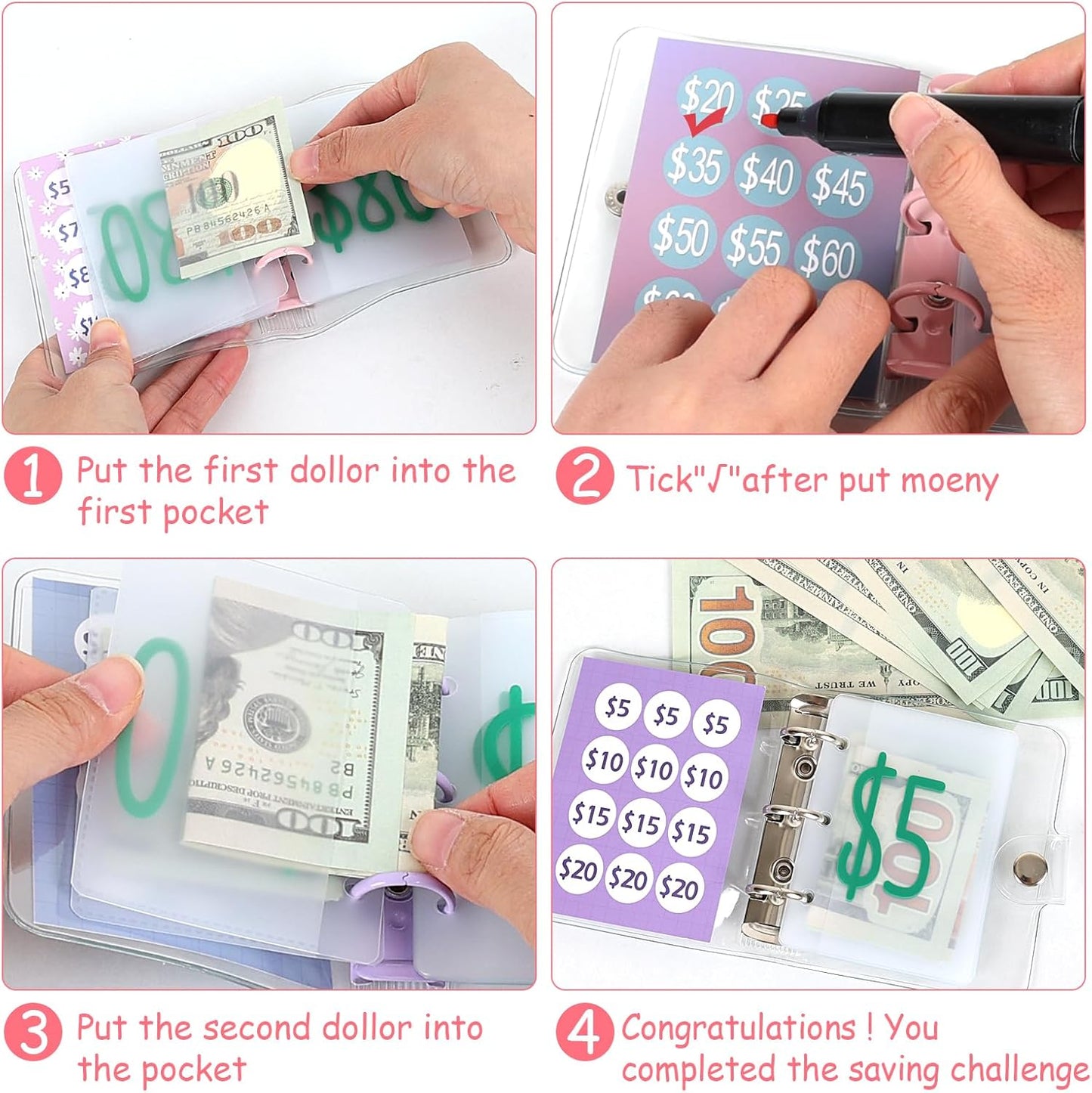 💰 Visual Savings Tracker | Achieve Your $1000 Saving Goal Easily ✅