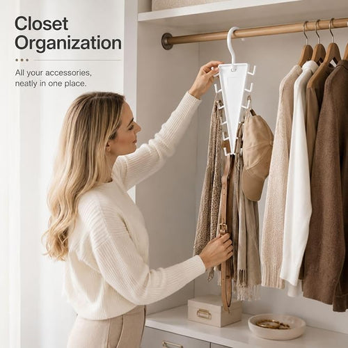🥳2026 HOT SALE🥳Multi-Functional V-Shaped Double Sided Hanger Storage Rack