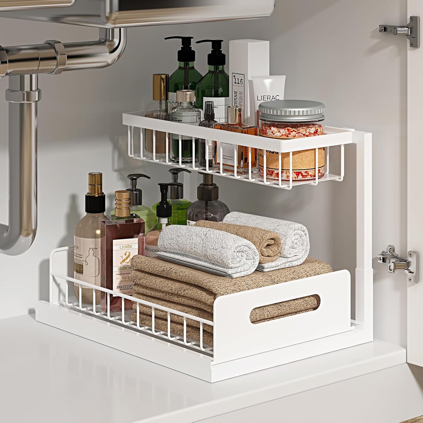 🔥 Last Day 49% OFF - Under Sink Organizer,Gift for Mother