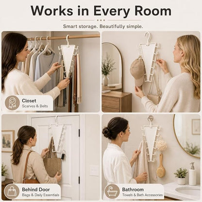 🥳2026 HOT SALE🥳Multi-Functional V-Shaped Double Sided Hanger Storage Rack