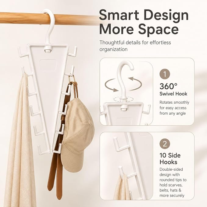 🥳2026 HOT SALE🥳Multi-Functional V-Shaped Double Sided Hanger Storage Rack