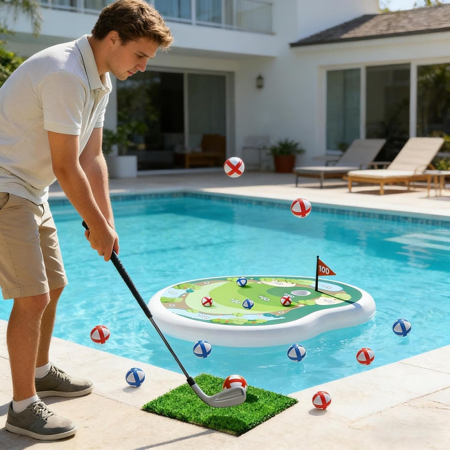 Floating Golf Game Set | Ultimate Pool Fun for Kids & Families 🏌️