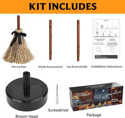 💥Halloween Sale 50% OFF🧙‍♀️🪄Floating Witch's Broom – Haunted Dancing Broom