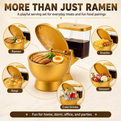 🍜Toilet Shaped Ramen Bowl