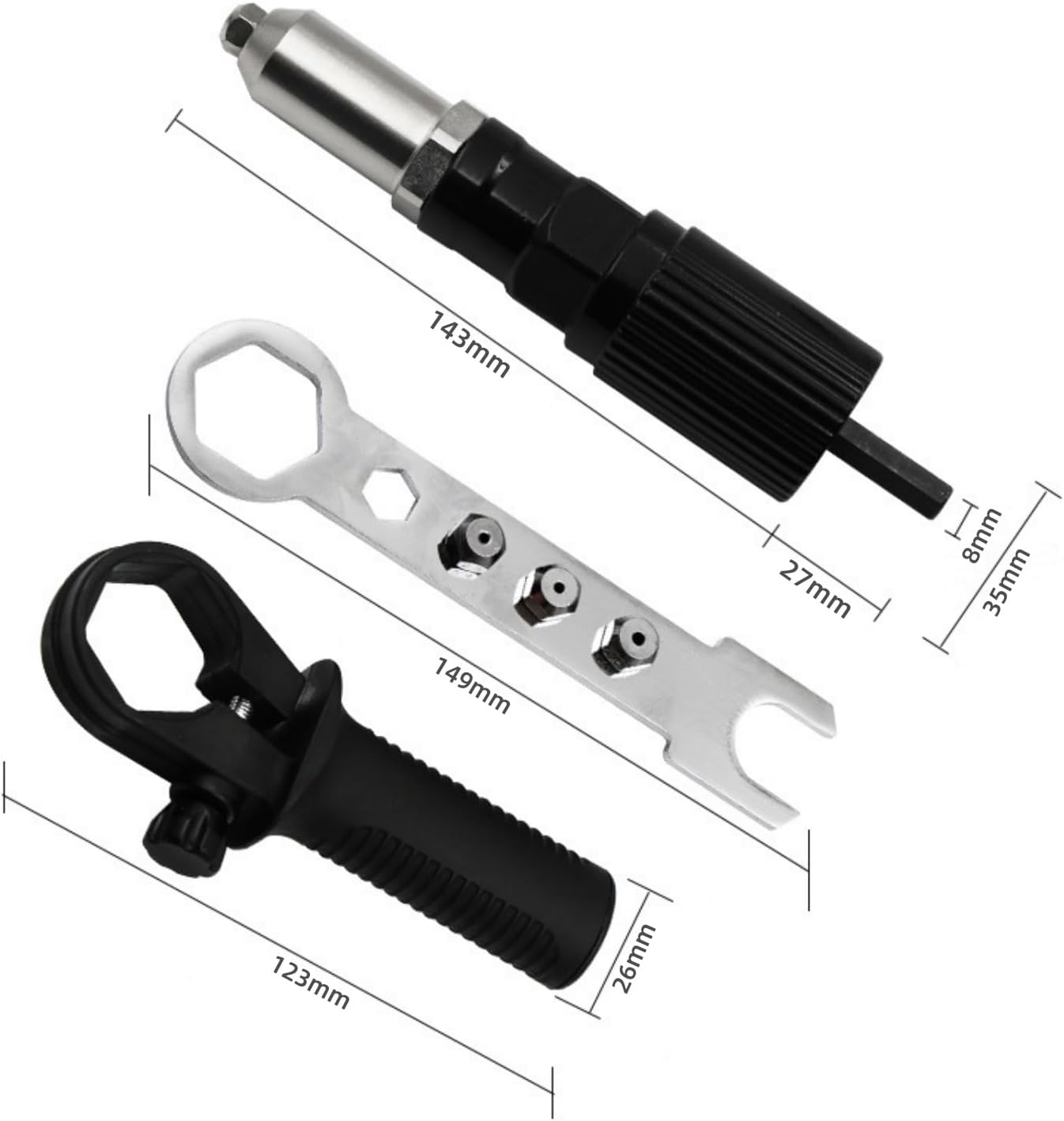 48% OFF 🔥Professional Electric Rivet Gun Adapter Kit