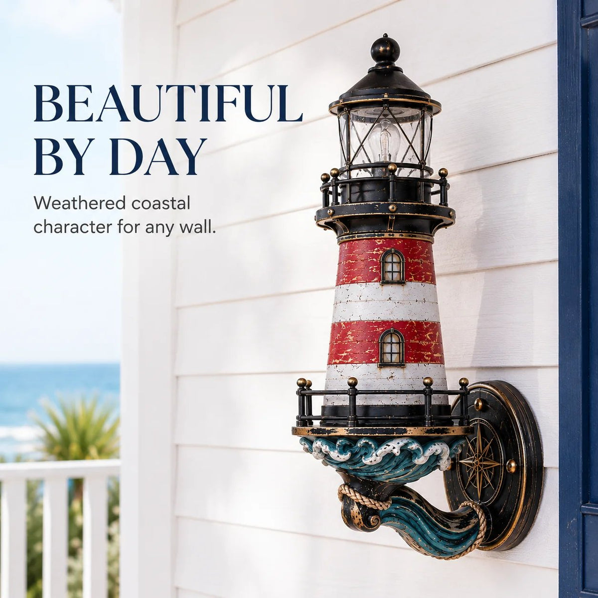 🌊Vintage Coastal Lighthouse Wall Light