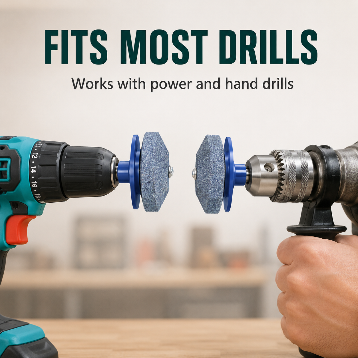 🛠️ Lawn Mower Blade Sharpener Drill Attachment