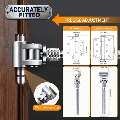 Adjustable door gap screw lever