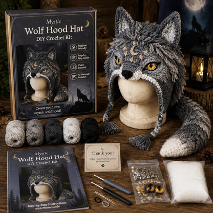 🔥HOT SALE 50% OFF – DIY Dragon Hood Hat Crochet Kit 🐉 | Handmade Fantasy Craft
