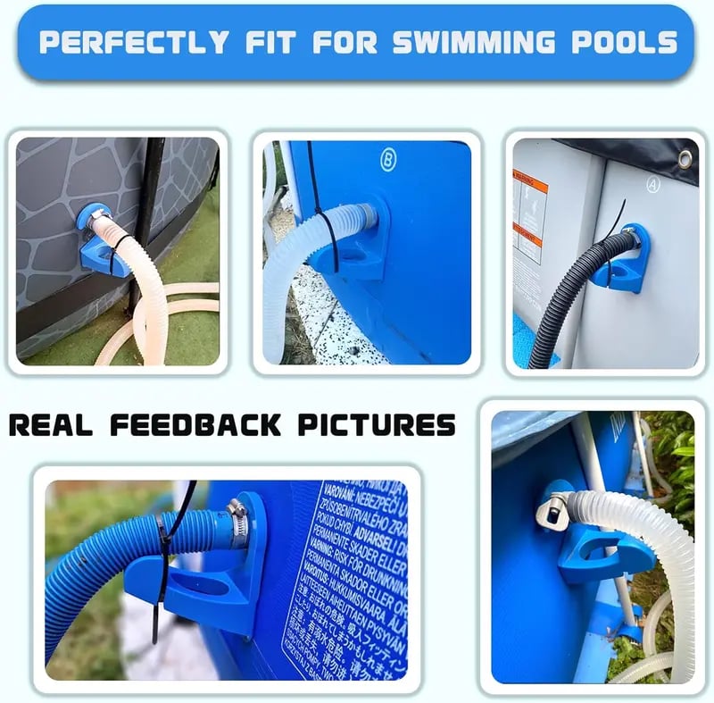 2Pcs Above Ground Pool Hose Holders (Prevent Pipe Sagging)