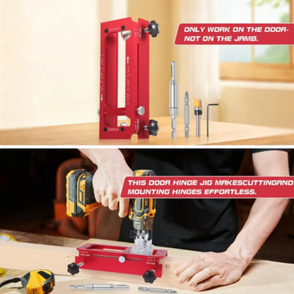🔥HOT SALE🔥Adjustable Door Hinge Mortise Jig Kit