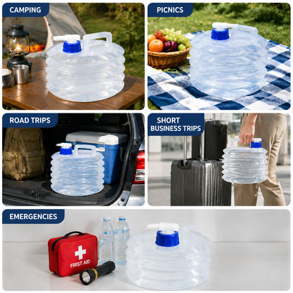 ⛺Foldable outdoor vehicle water container